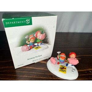 Department 56 North Pole Series Breaking The Bank Elf Figurine 56.57226 Boxed
